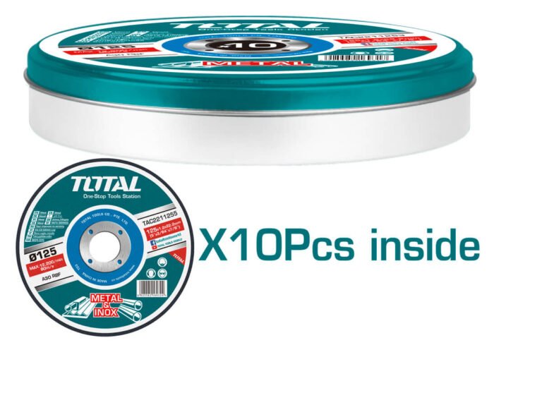 TOTAL - SET 10 DISCURI ABRAZIVE TAIERE METALE - 125X1.2MM