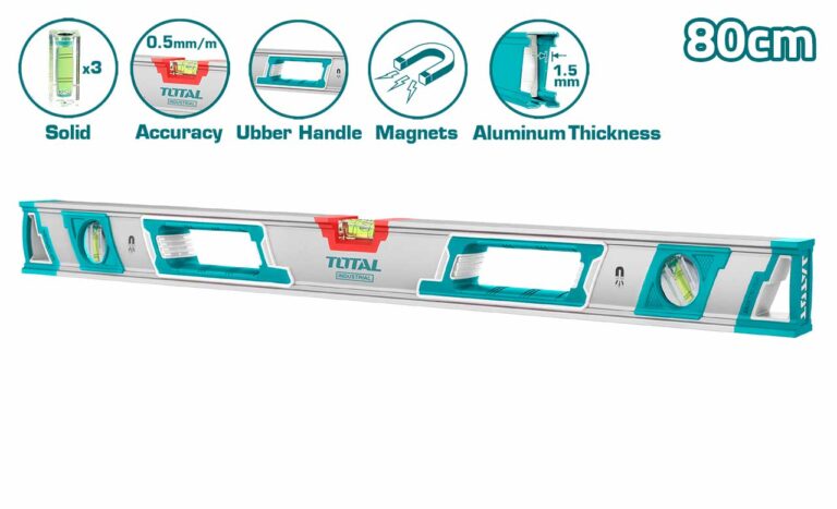 TOTAL - NIVELA MAGNETICA CU BULA - 80CM (INDUSTRIAL)