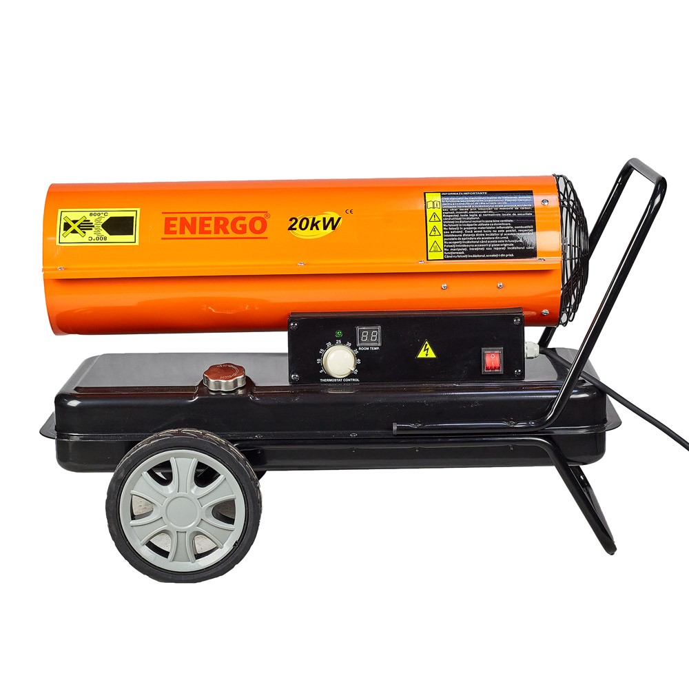 Incalzitor cu motorina ardere directa bdo20rt 20kw 17500kcal/h debit-588mc/h consum-1.85 l/h energo - imagine 2