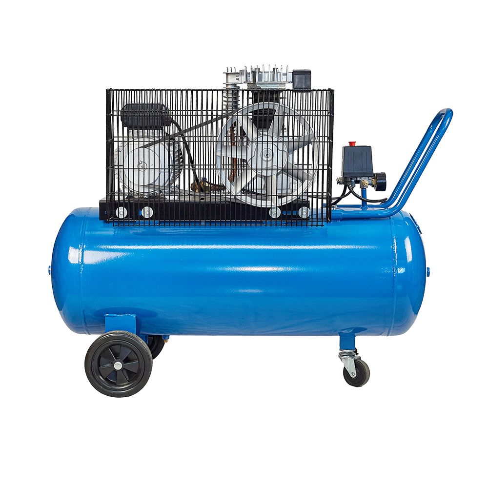 Compresor cu piston CP-100/375 AC debit aer refulat 250L/min P-10bari volum vas 100L 2.2kW 230V ENERGO - imagine 4