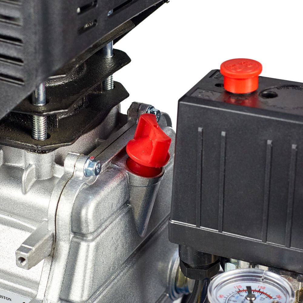 Compresor cu piston CP-24/198 AD debit aer refulat 100L/min P-8bari volum vas 24L 1.5kW 230V ENERGO - imagine 5