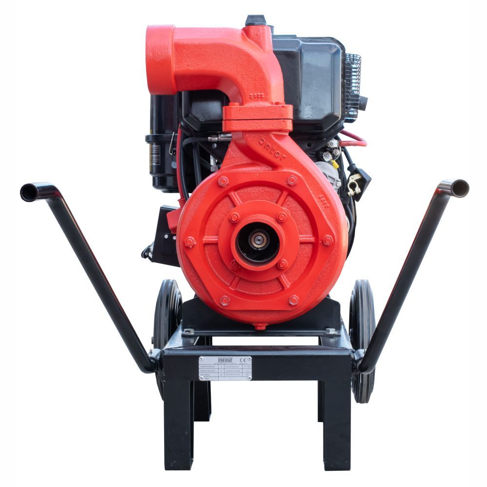 Motopompa apa curata 4LD640LY3 debit 1000L/min H refulare 75mCA h aspiratie 6m conexiune 4"x4" motorina ANTOR 4LD640 start electric ENERGO - imagine 3