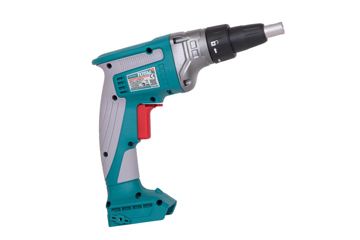 TOTAL - Surubelnita fara fir pentru gips carton - 20V - 1/4HEX (Nu include acumulator) - imagine 3