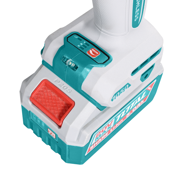 TOTAL - Masina de insurubat cu impact cu acumulator - 20V - 5.0AH - LI-ION (2 acumulatori, 1 incarcator) - imagine 6