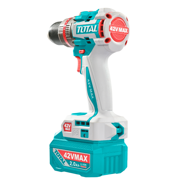 TOTAL - Masina de gaurit cu impact - 42V CU 47 acesorii (Include acumulator, incarcator) - imagine 2