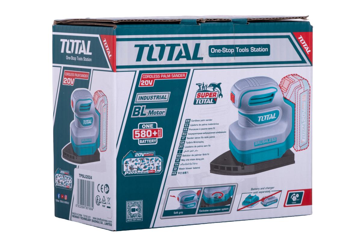 TOTAL - Masina de slefuit talpa delta LI-ION - 20V - imagine 10