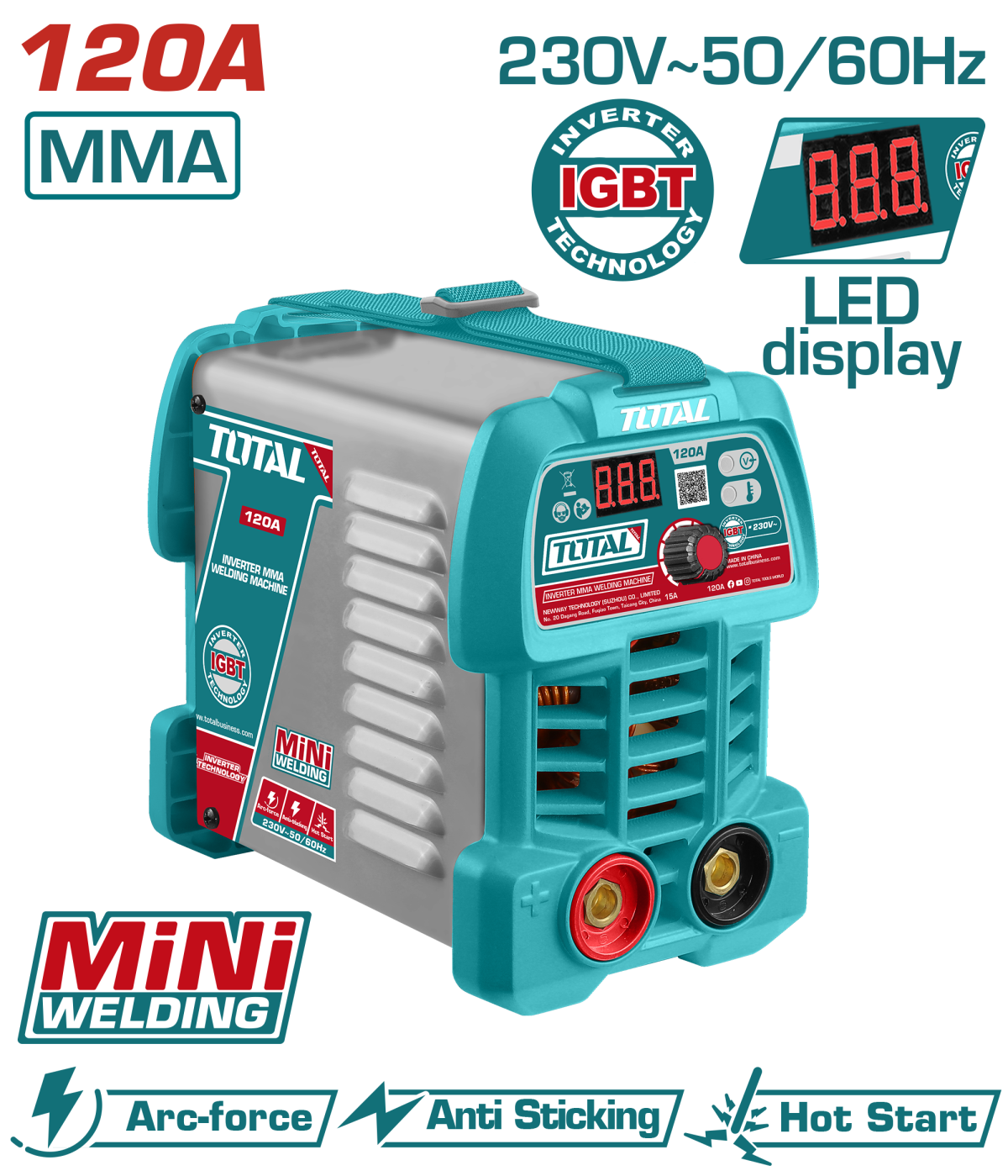 aparat de sudura TOTAL - Aparat de sudura MMA 120A -240V