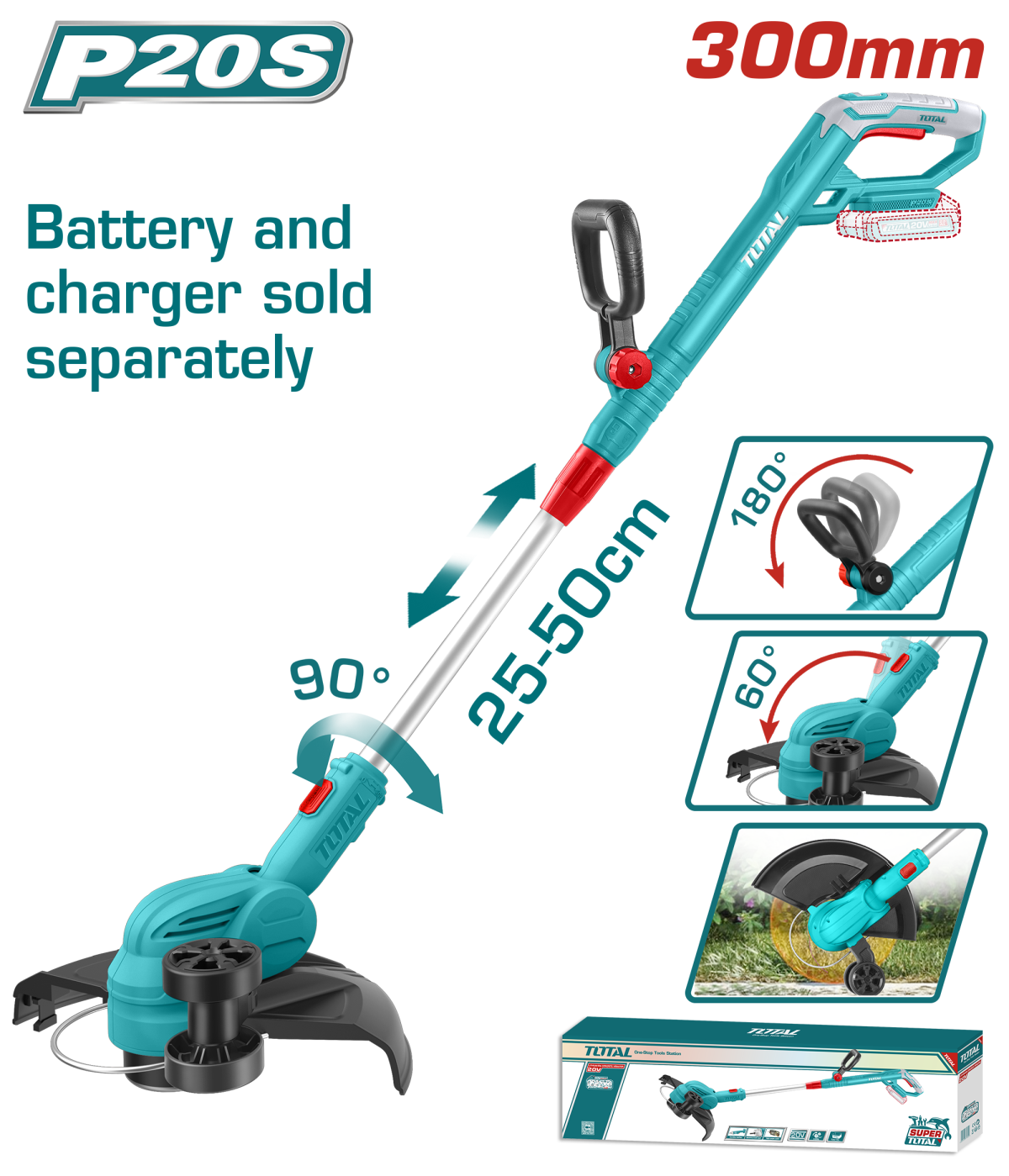 Weed Trimmers TOTAL - Trimmer pentru gazon- 20V (Nu include acumulator)